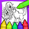 Coloriages Anime Wolf Girl
